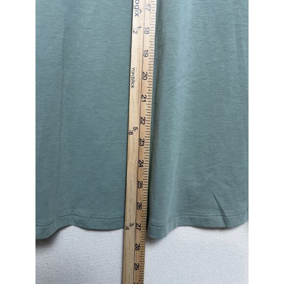 Lands' End Women's Pullover Top Plus size 3X 24W-26W 3/4 Sleeves Green Boxy - Picture 11 of 11